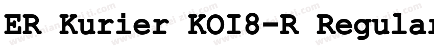 ER Kurier KOI8-R Regular字体转换